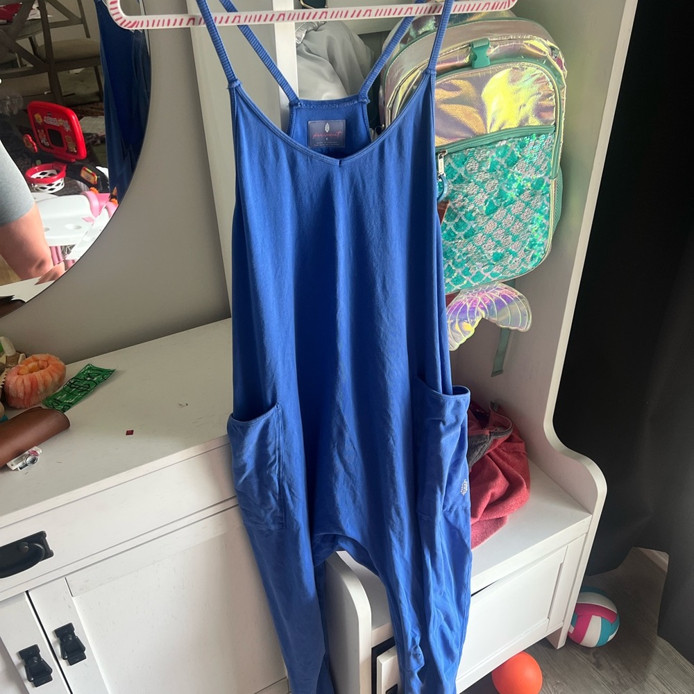Free People Hot Shot Onesie Electric Cobalt size Small